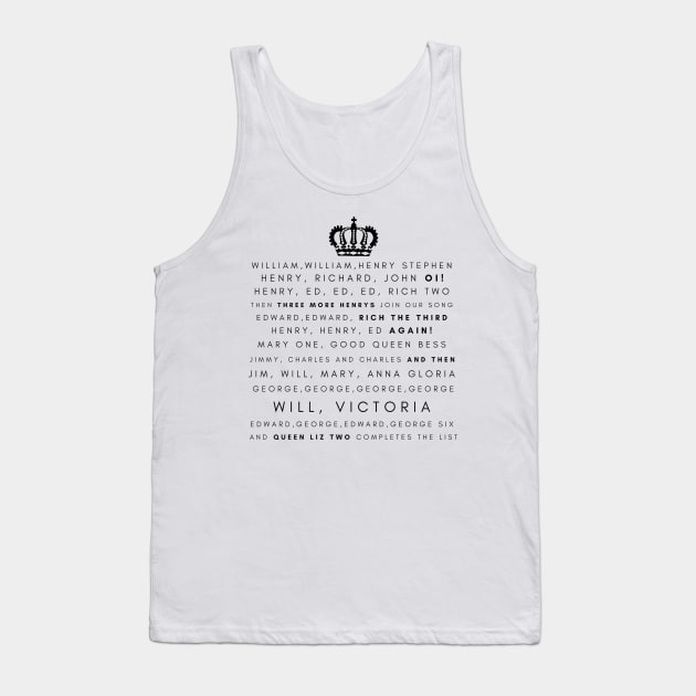 Horrible Histories - Kings and Queens Tank Top by ButterfliesT